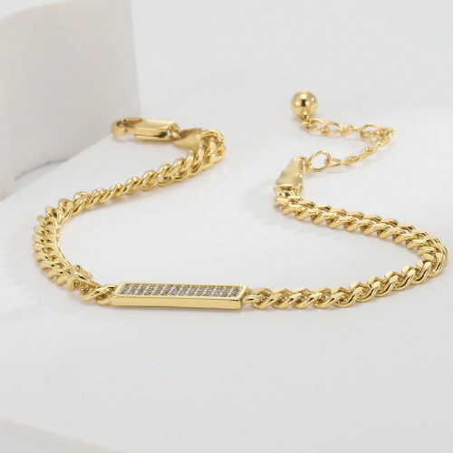 The Glow Getter Bracelet / 18K Gold Plated - Nina Kane Jewellery