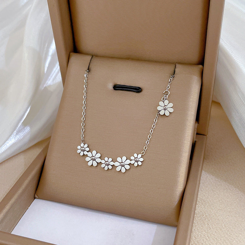 Montana Daisy Chain Necklaces / Stainless Steel - Nina Kane Jewellery