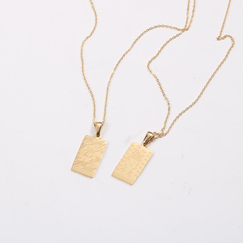 Protection Double Sided Pendant / Stainless Steel