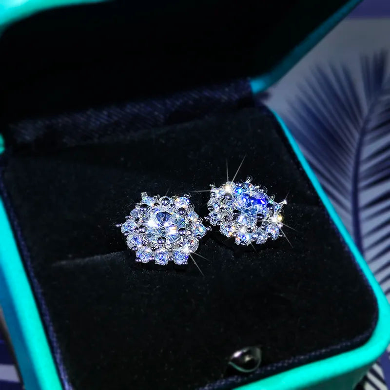 Kirsty Star Zircon Diamond Earrings / 925 Sterling Silver - Nina Kane Jewellery