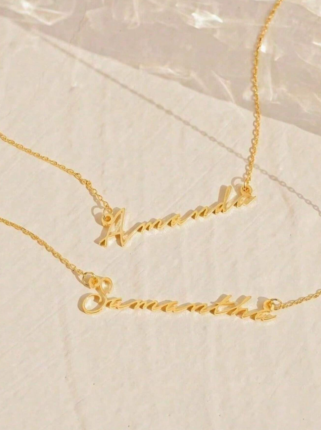 Katana Personalised Custom Name Necklaces / Titanium Steel - Nina Kane Jewellery