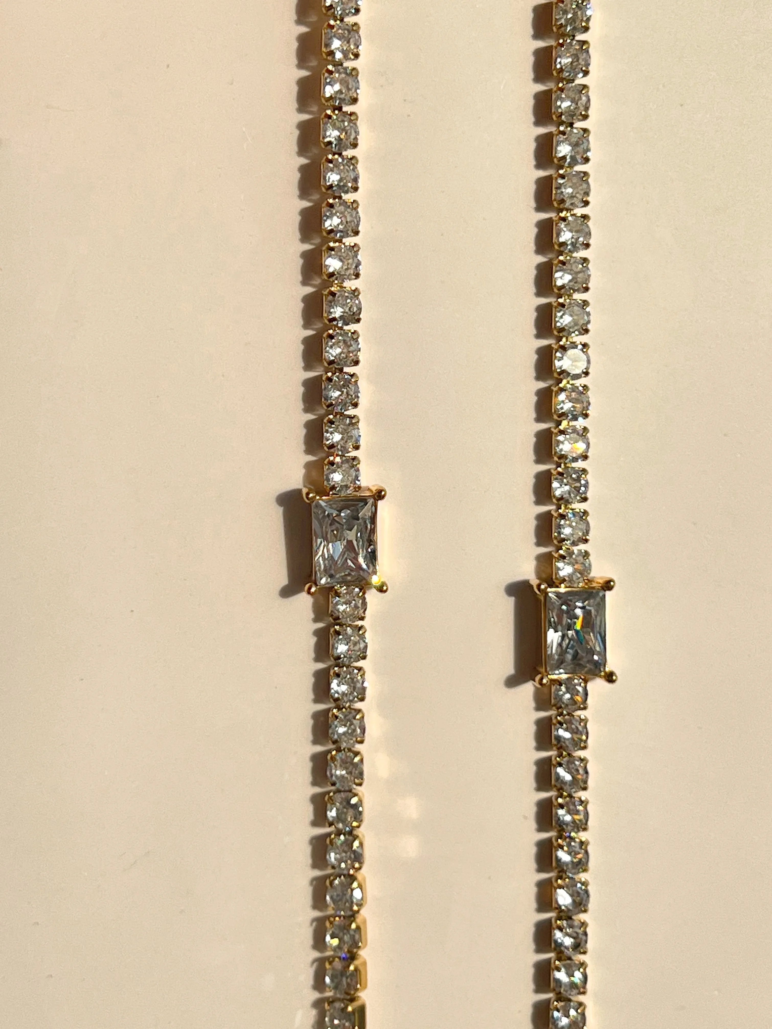 Melissa Zircon Diamond Bracelet / 18K Gold Plated - Nina Kane Jewellery