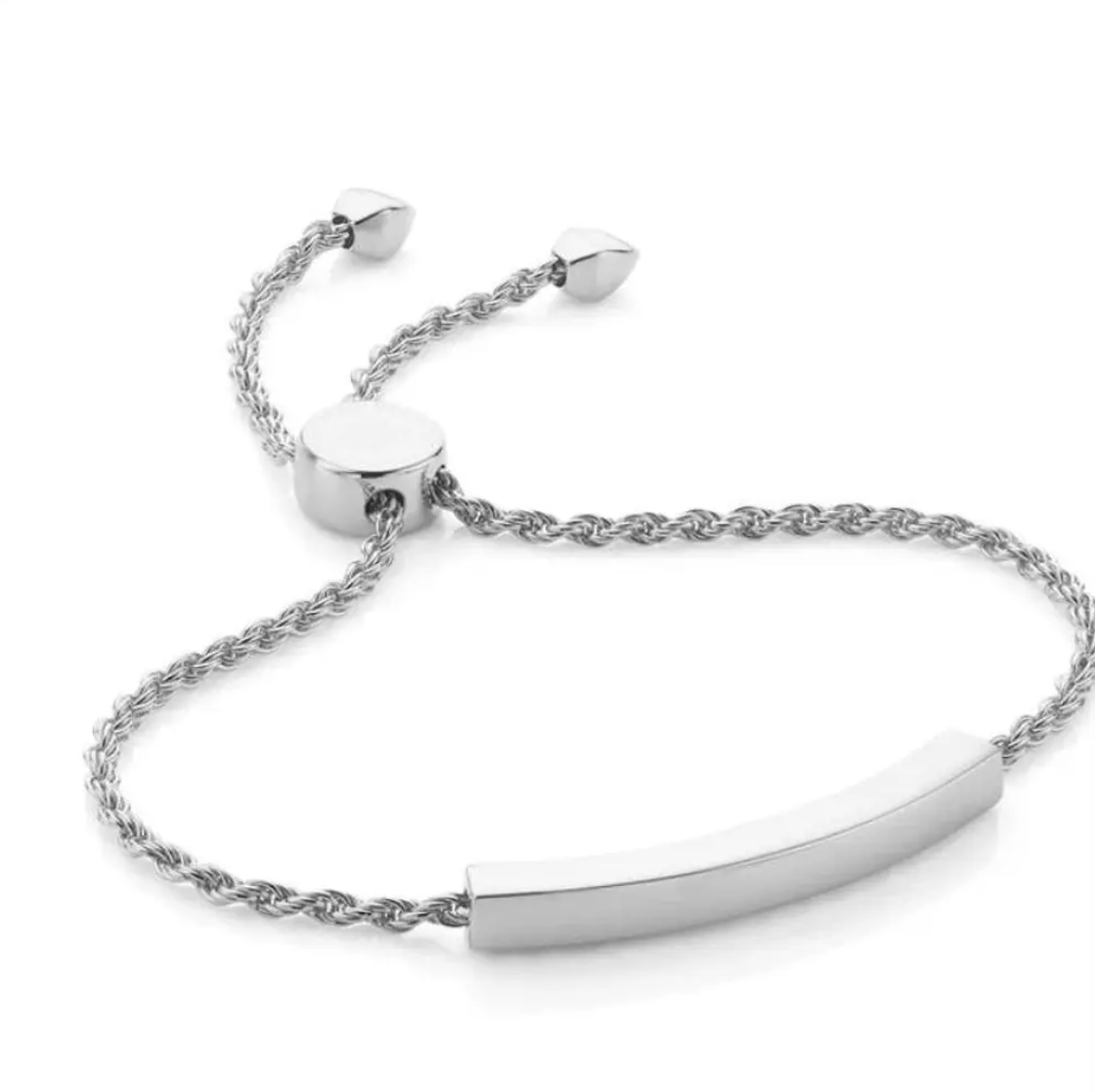Teri Personalised Slider Bracelets / 18K Gold Plated - Nina Kane Jewellery