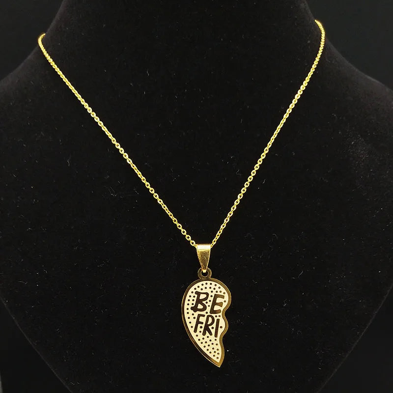 2 Piece Best Friends Necklace / Stsinless Steel - Nina Kane Jewellery