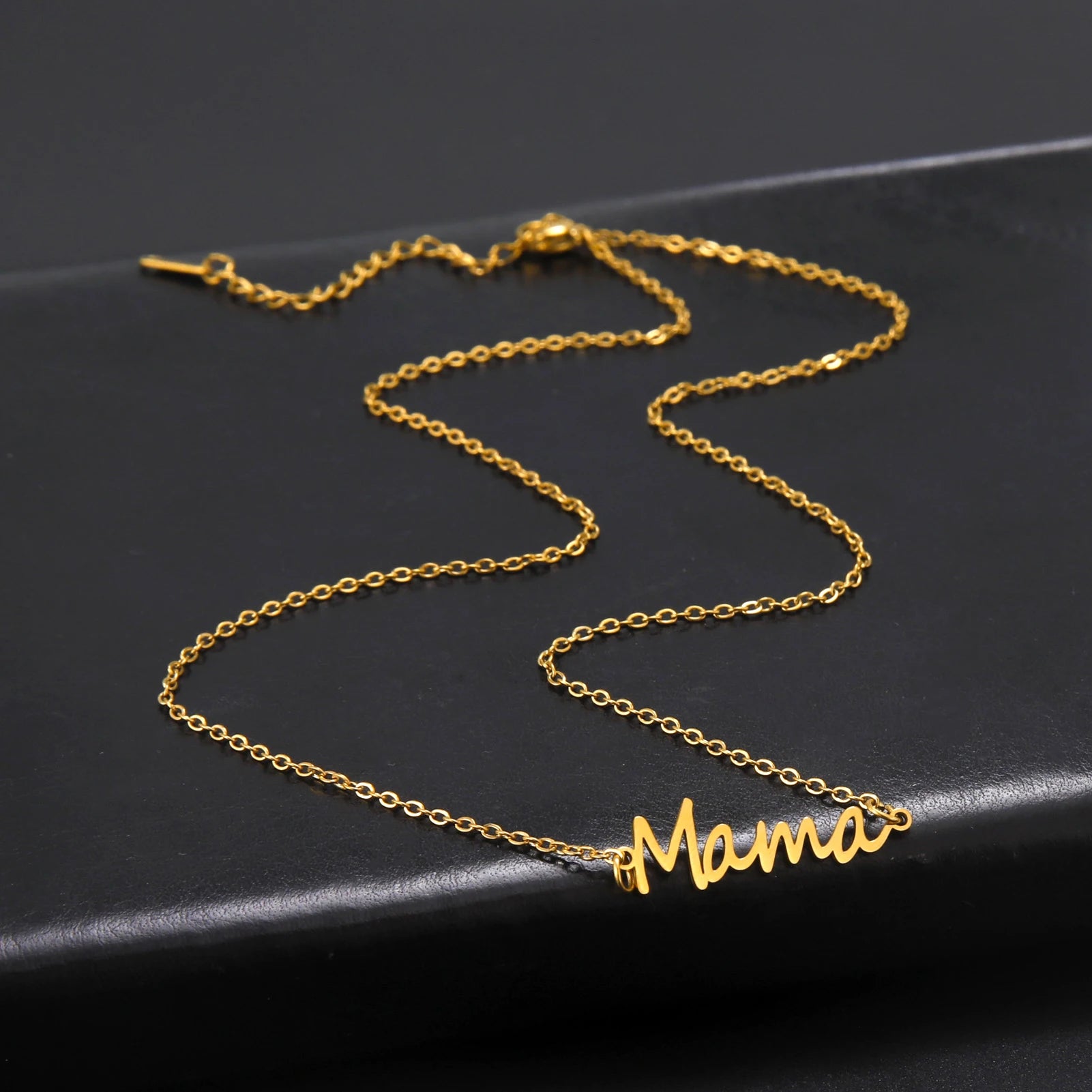 MAMA Written Necklaces / Stainless steel - Nina Kane Jewellery