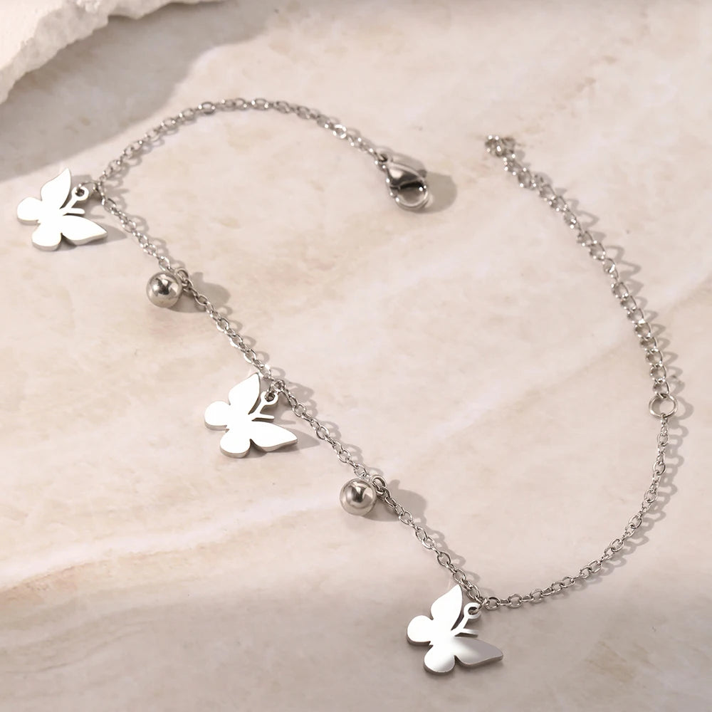 Ireland Butterfly Bracelets / Stainless Steel - Nina Kane Jewellery