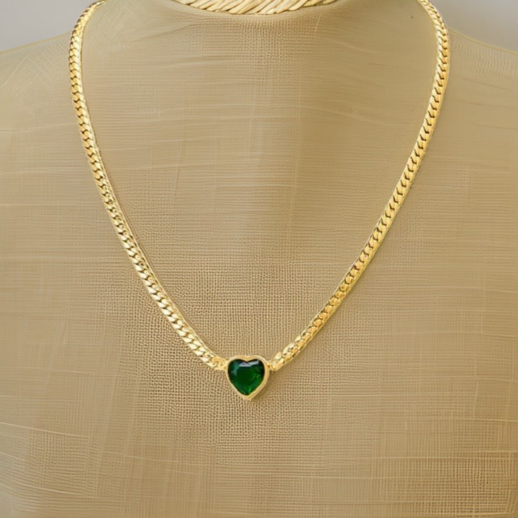 JoJo Chunky Heart Pendants / 18K Gold Plated - Nina Kane Jewellery