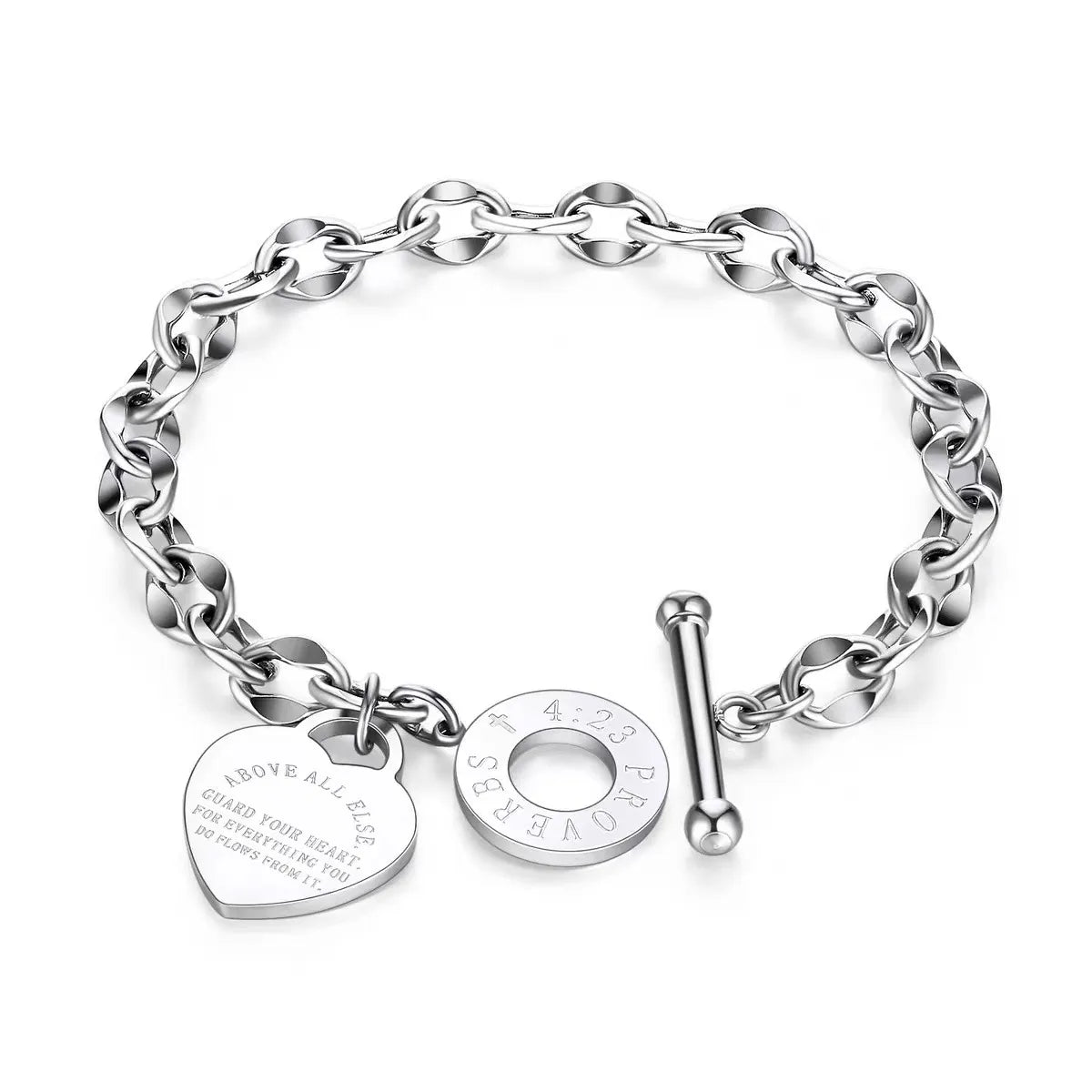 Above All Else Bracelet / Stainless Steel - Nina Kane Jewellery