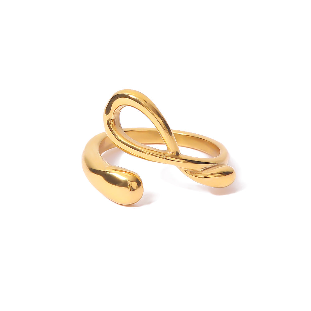 Lulu Statement Tie Ring / 18K Gold Plated