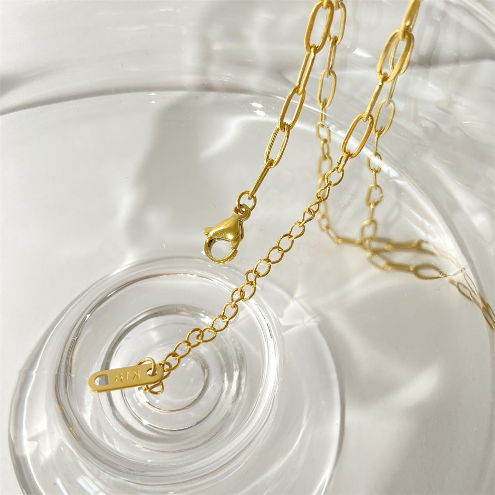 Sweet Cherry Heart Necklace / 18K Gold Plated
