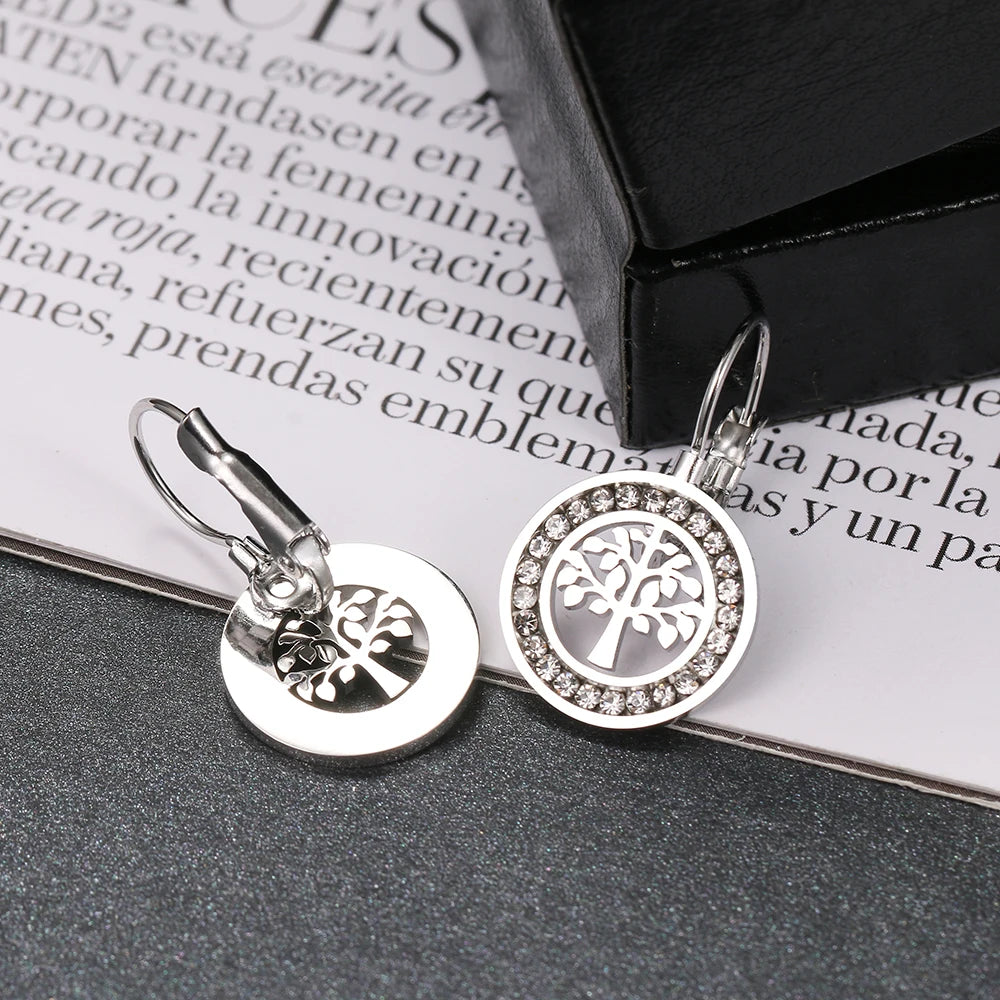 The Tree of Life Earrings / Stainless Steel - Nina Kane Jewellery