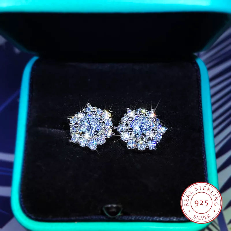 Kirsty Star Zircon Diamond Earrings / 925 Sterling Silver - Nina Kane Jewellery