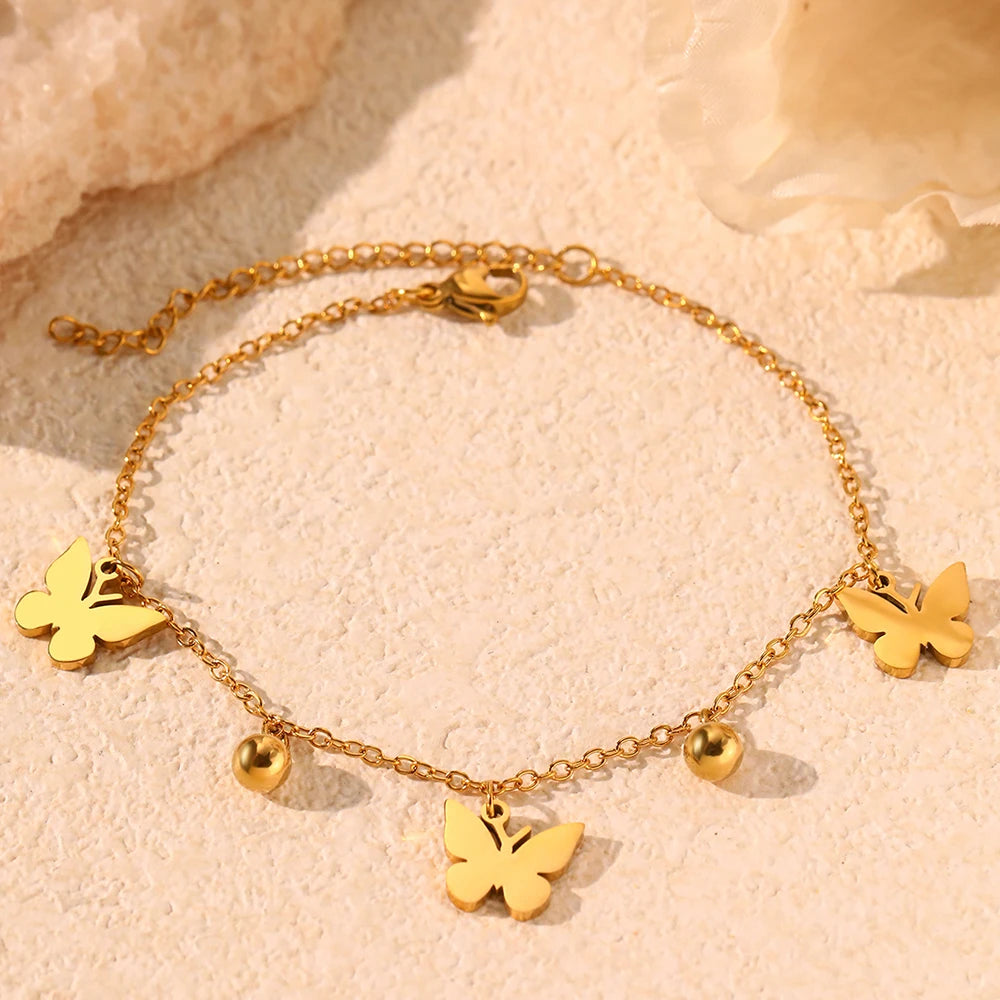 Ireland Butterfly Bracelets / Stainless Steel - Nina Kane Jewellery