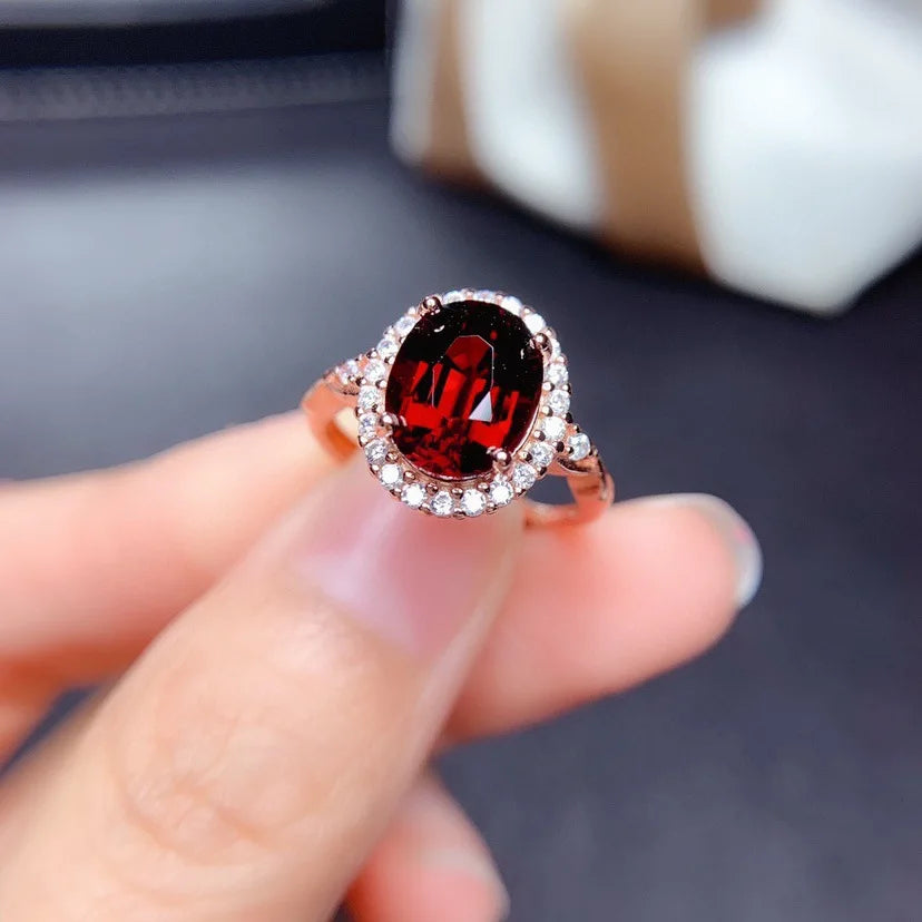 Mandy Rose Gold Zircon Rings / 925 Sterling Silver - Nina Kane Jewellery