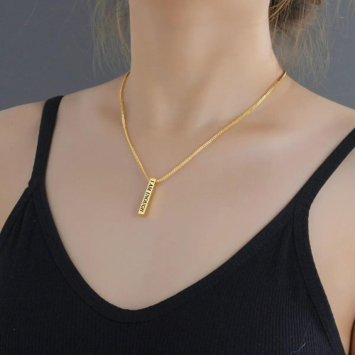 Kelly "I AM ENOUGH" Necklaces / Stainless Steel - Nina Kane Jewellery