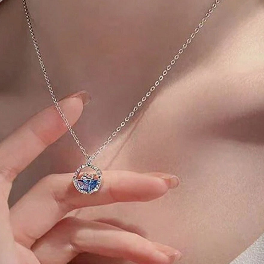 Nordic Silver Whale Pendant / Stainless Steel - Nina Kane Jewellery