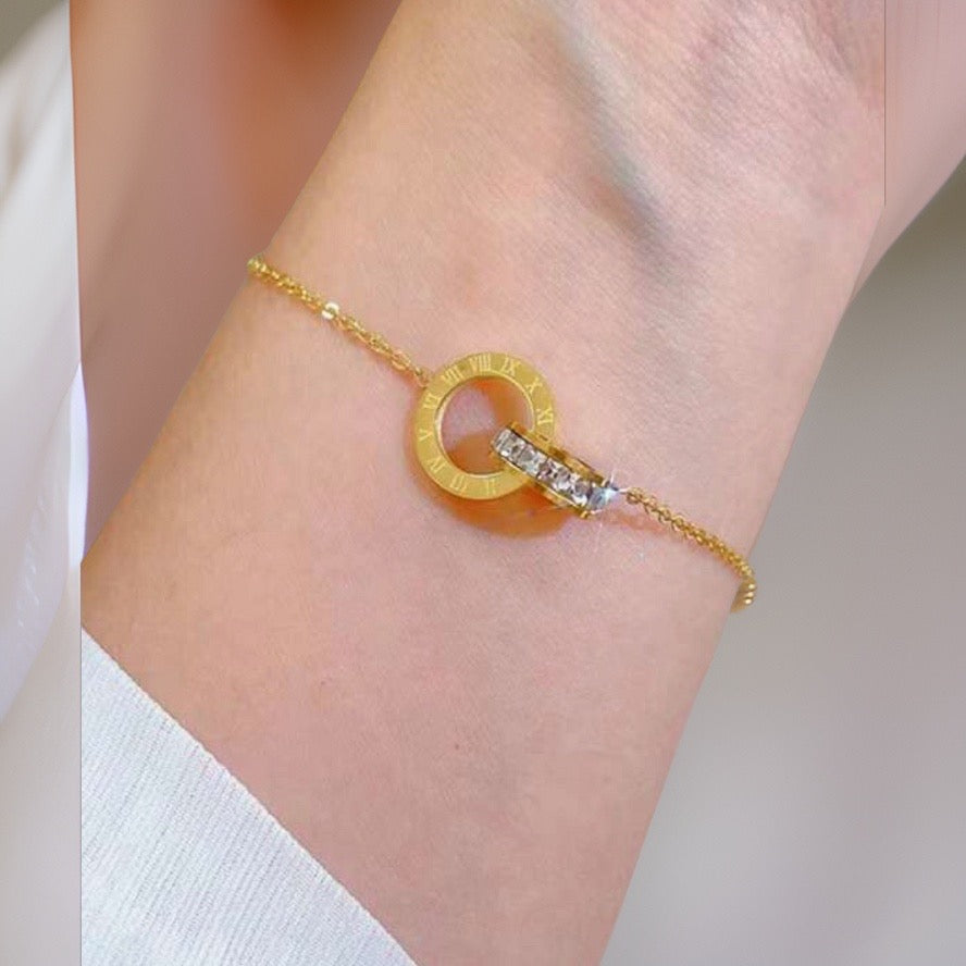 Birkley Roman Bracelets / Stainless Steel - Nina Kane Jewellery