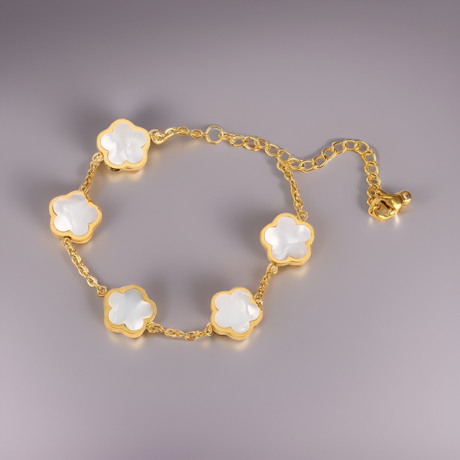 Esmeralda Clover Bracelets / Stainless Steel - Nina Kane Jewellery