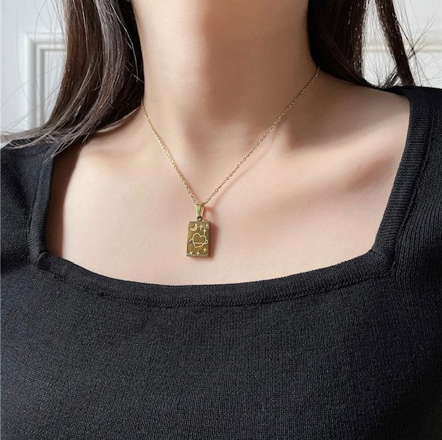 Morgan Heart Sky Pendant / 18K Gold Plated