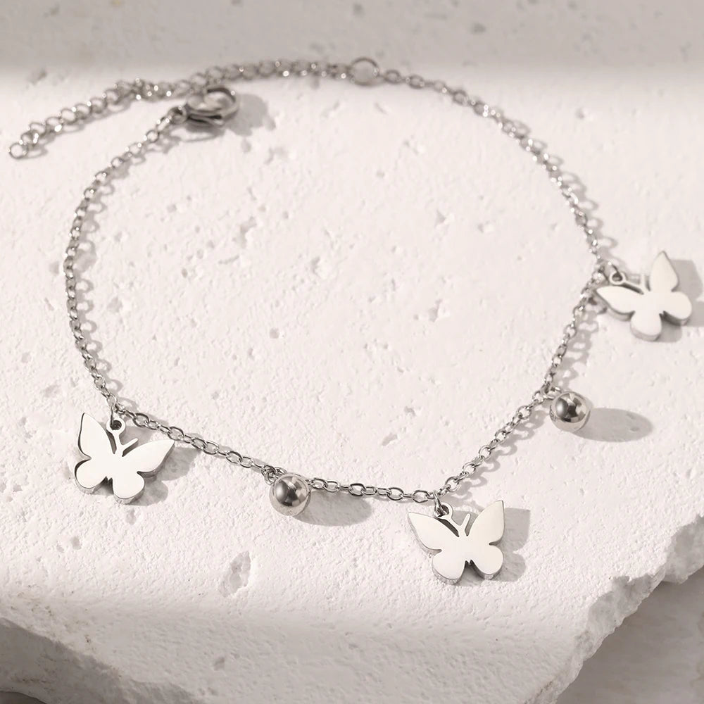 Ireland Butterfly Bracelets / Stainless Steel - Nina Kane Jewellery