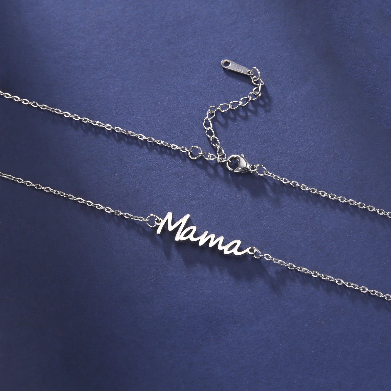 MAMA Written Necklaces / Stainless steel - Nina Kane Jewellery
