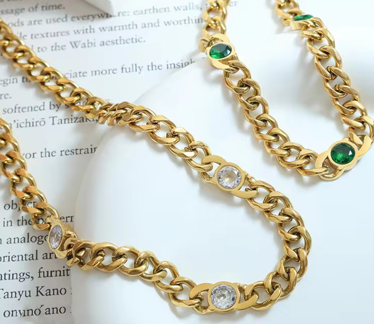 Madeira Chunky Cuban Necklace / 18K Gold Plated - Nina Kane Jewellery