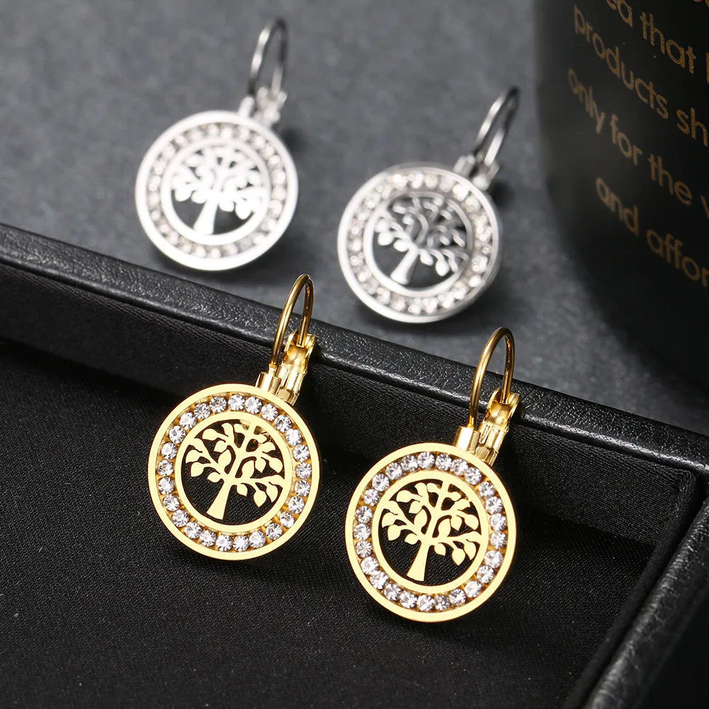 The Tree of Life Earrings / Stainless Steel - Nina Kane Jewellery