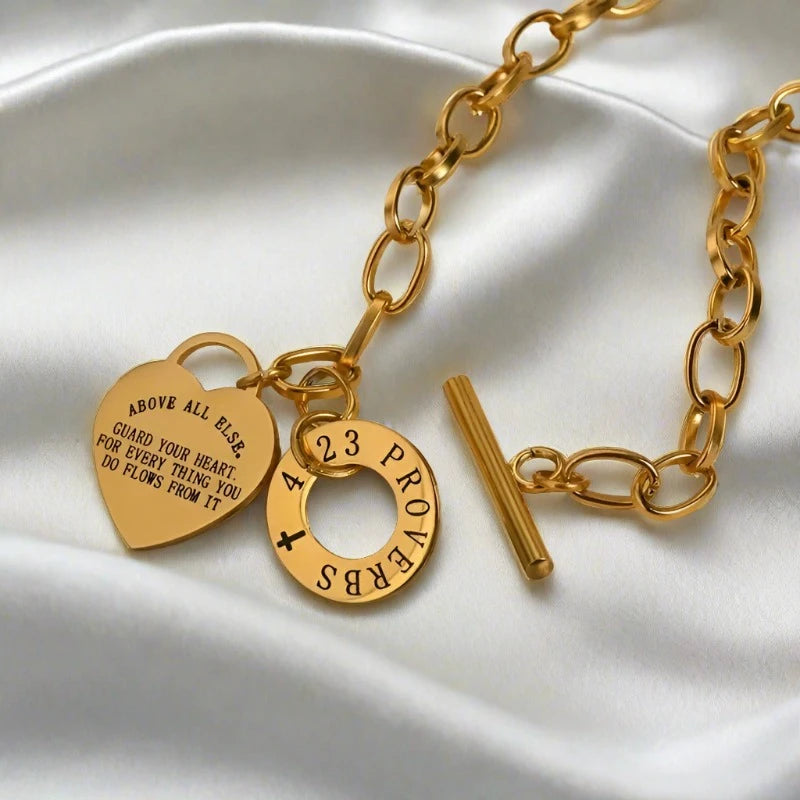 Above All Else Chain Necklaces / 18K Gold Plated - Nina Kane Jewellery