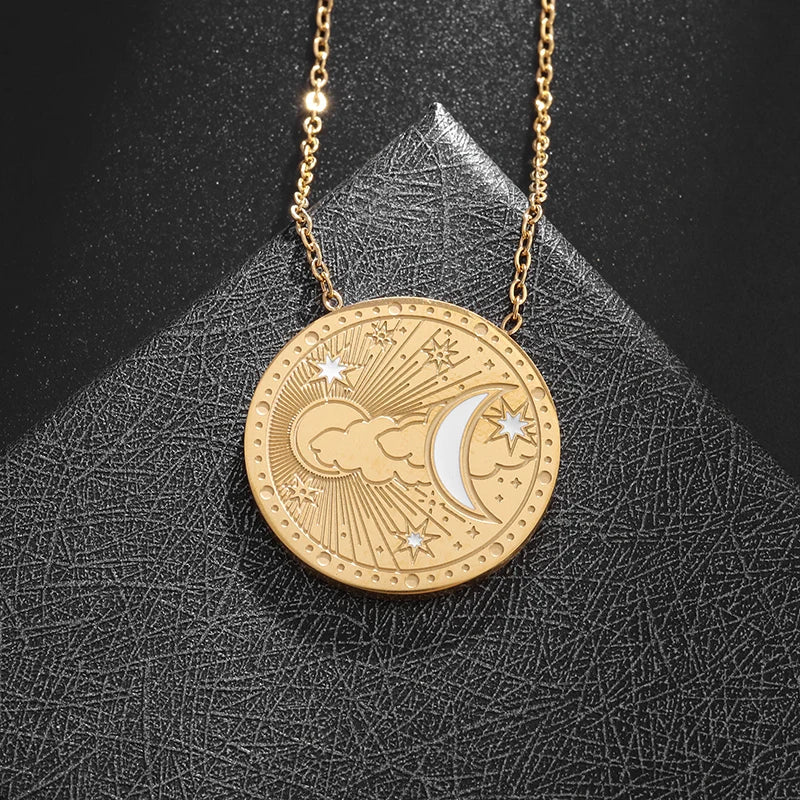 Emma Celestial Pendants / 18K Gold Plated - Nina Kane Jewellery