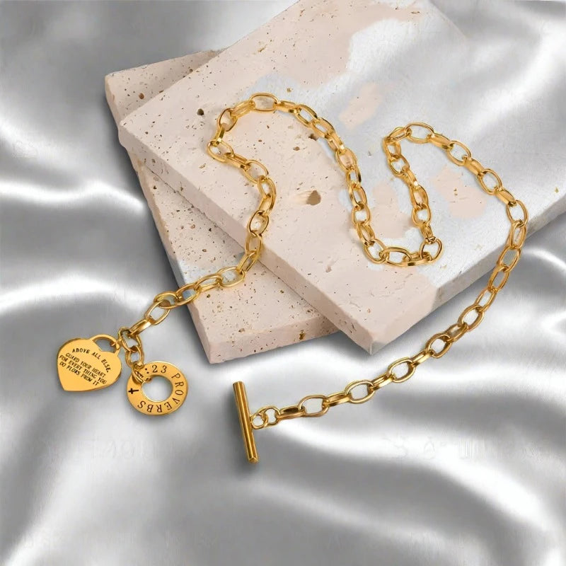 Above All Else Chain Necklaces / 18K Gold Plated - Nina Kane Jewellery