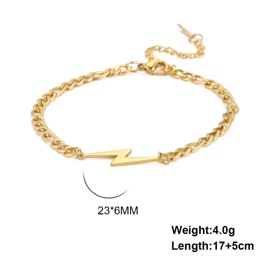 Priya Lightening Bracelets / Stainless Steel - Nina Kane Jewellery