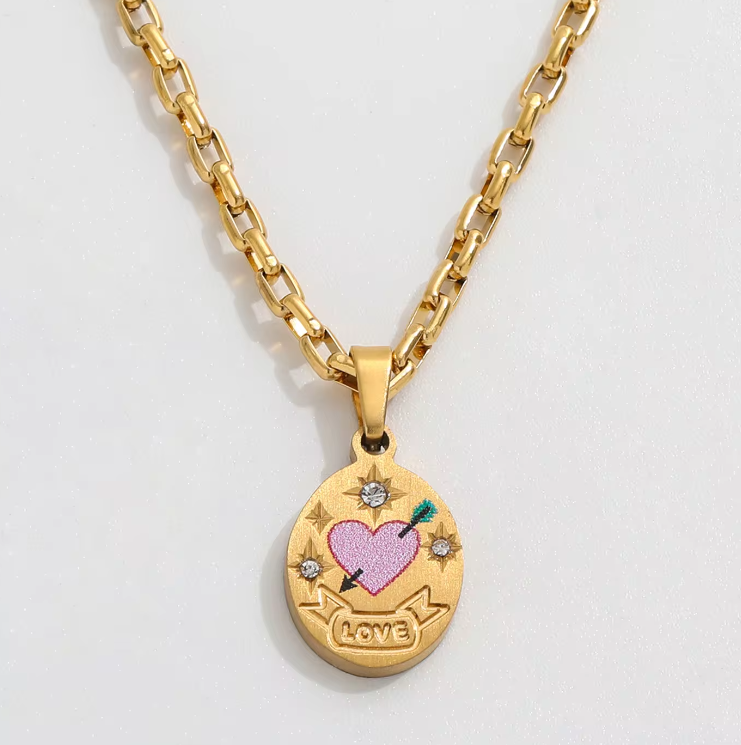 Vintage Romantic Pendants / 18K Gold Plated - Nina Kane Jewellery