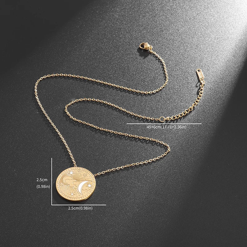 Emma Celestial Pendants / 18K Gold Plated - Nina Kane Jewellery