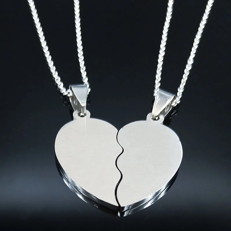 2 Piece Best Friends Necklace / Stsinless Steel - Nina Kane Jewellery