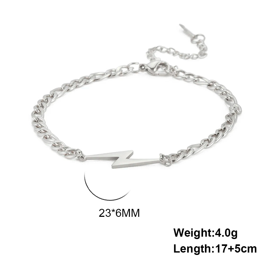 Priya Lightening Bracelets / Stainless Steel - Nina Kane Jewellery