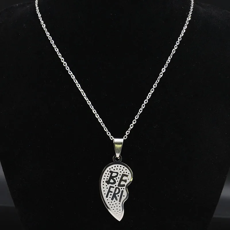 2 Piece Best Friends Necklace / Stsinless Steel - Nina Kane Jewellery