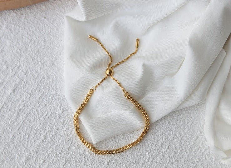 Delicate Cuban Link Bracelet / Stainless Steel