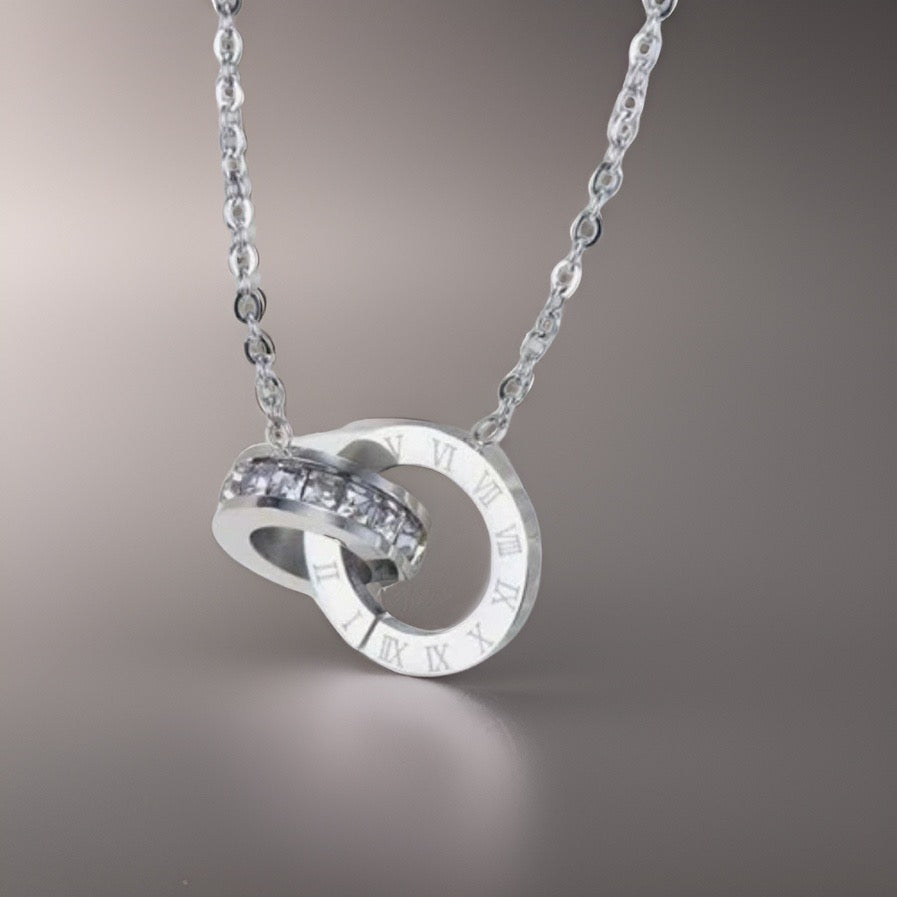 Birkley Roman Necklaces / Titanium Steel - Nina Kane Jewellery