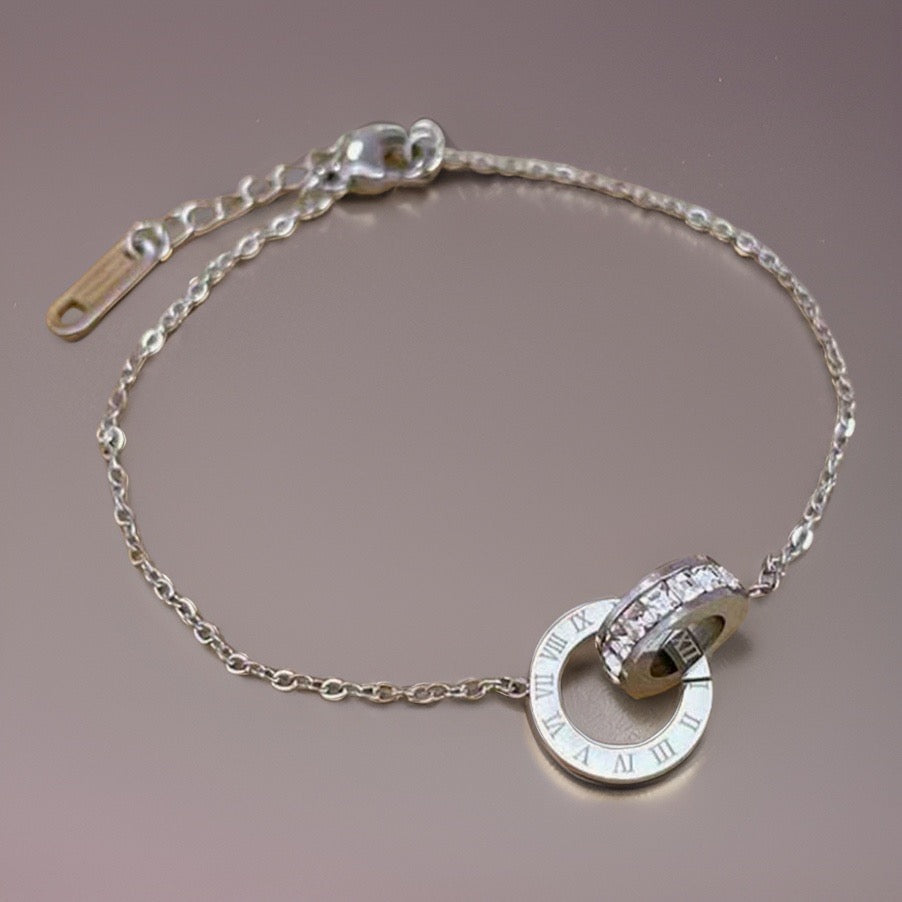 Birkley Roman Bracelets / Stainless Steel - Nina Kane Jewellery