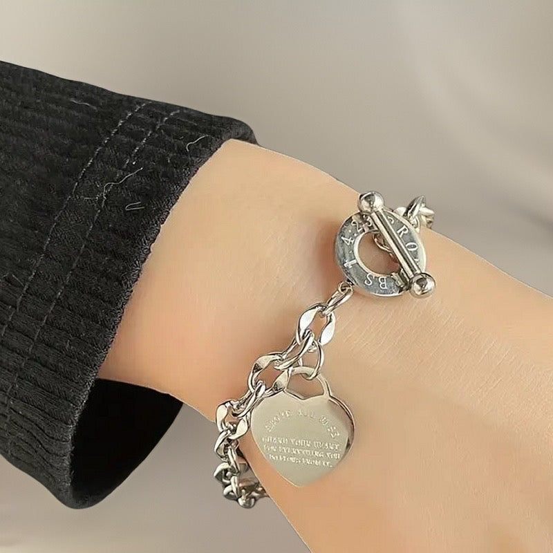 Above All Else Bracelet / Stainless Steel - Nina Kane Jewellery