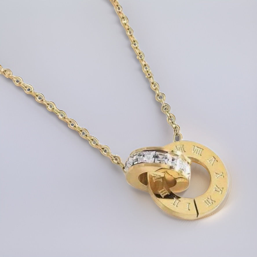 Birkley Roman Necklaces / Titanium Steel - Nina Kane Jewellery