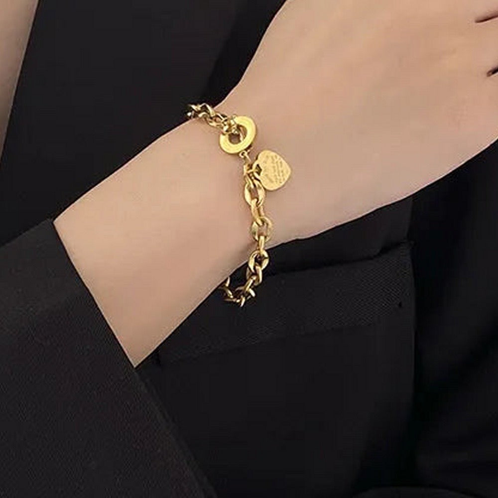Above All Else Bracelet / Stainless Steel - Nina Kane Jewellery