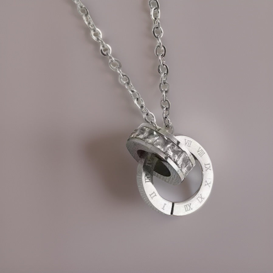 Birkley Roman Necklaces / Titanium Steel - Nina Kane Jewellery