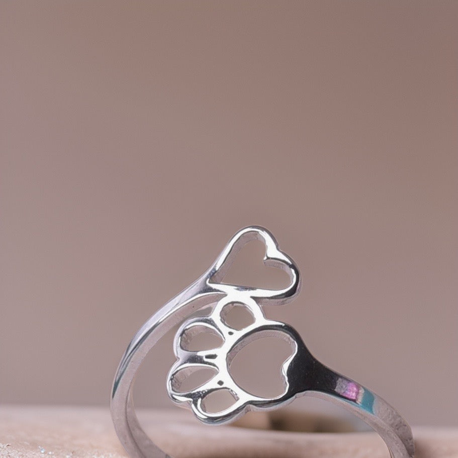 Hallie Animal Paw Rings / Stainless steel - Nina Kane Jewellery
