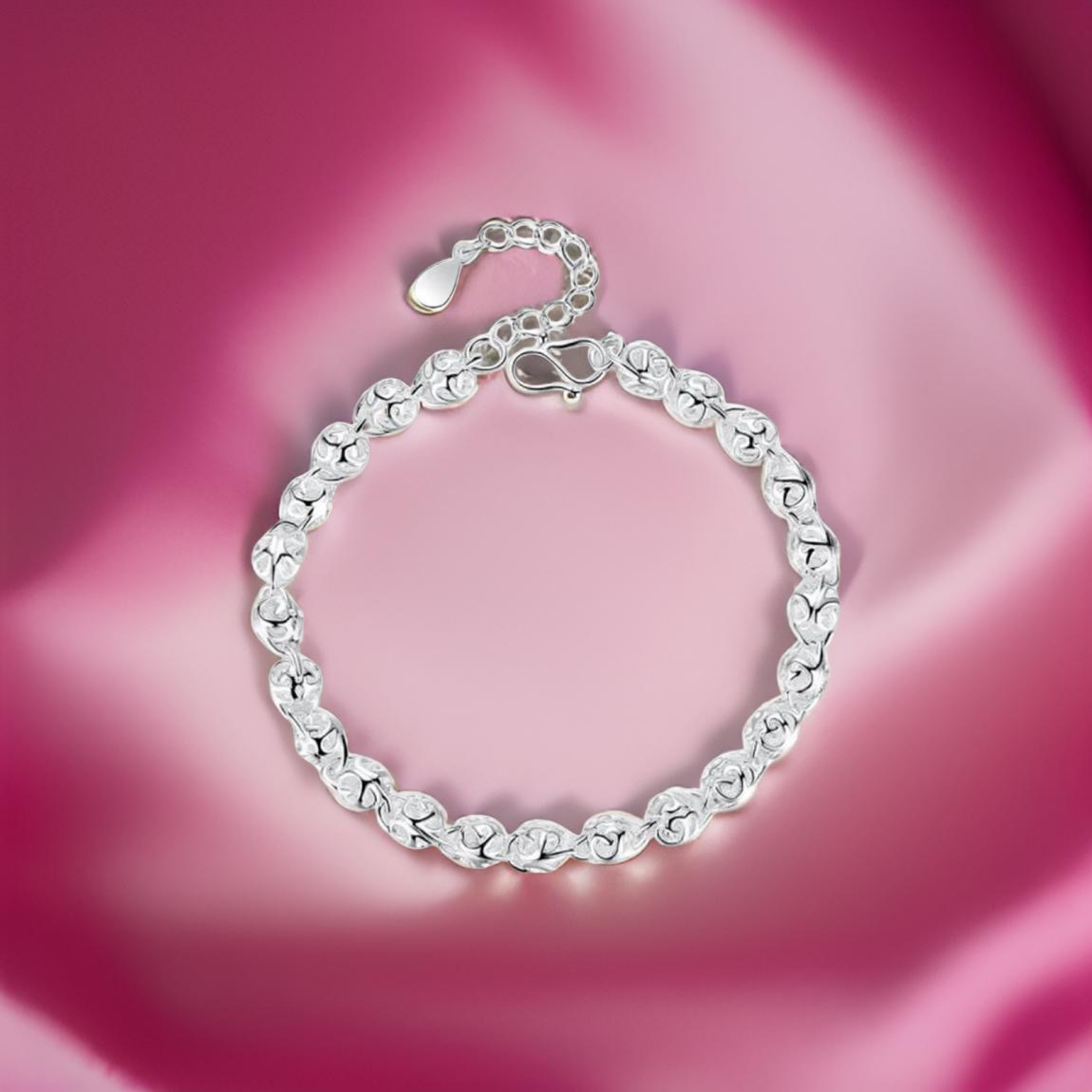Rosalind Beaded Bracelet / 925 Sterling Silver - Nina Kane Jewellery