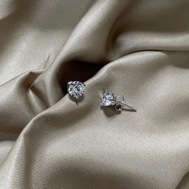 Sadie Zircon Diamond Earrings / 925 Sterling Silver - Nina Kane Jewellery