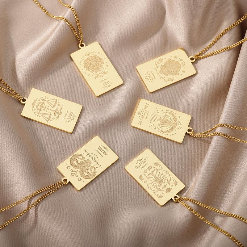 Vintage Zodiac & Constellation Necklaces / Stainless Steel - Nina Kane Jewellery
