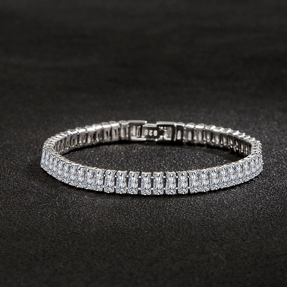 Gigi Luxury Crystal Tennis Bracelet / 925 Sterling Silver - Nina Kane Jewellery