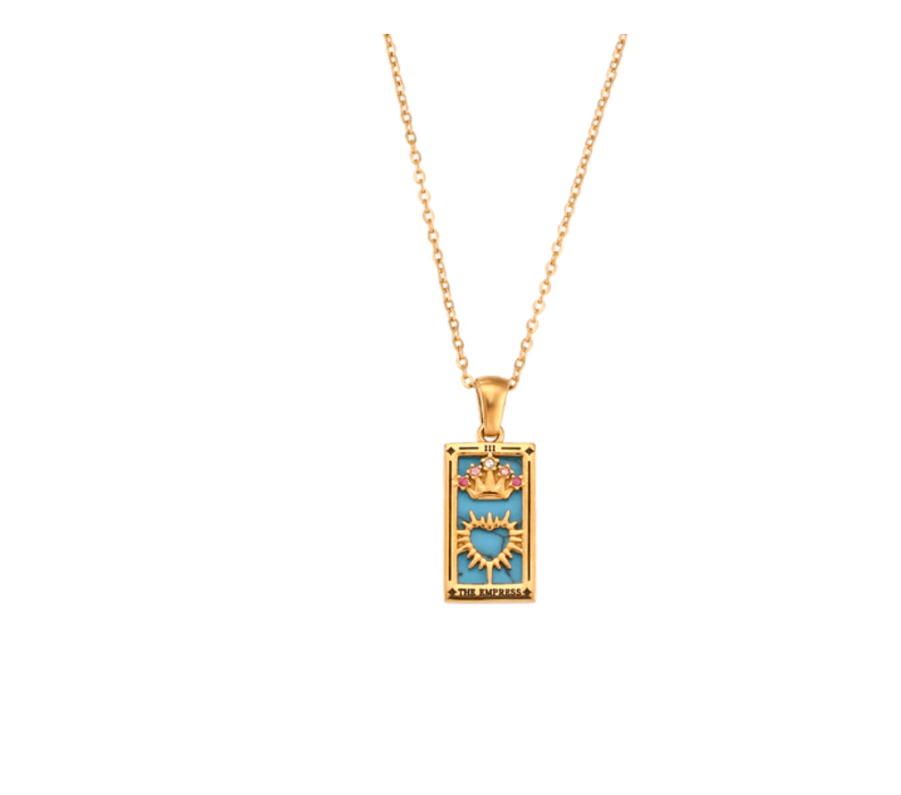 Evangeline Tarot Card Pendants / Stainless Steel - Nina Kane Jewellery