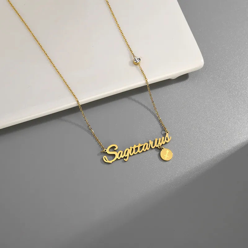 Layla Horoscope Sign Pendants / 14K Gold Plated - Nina Kane Jewellery